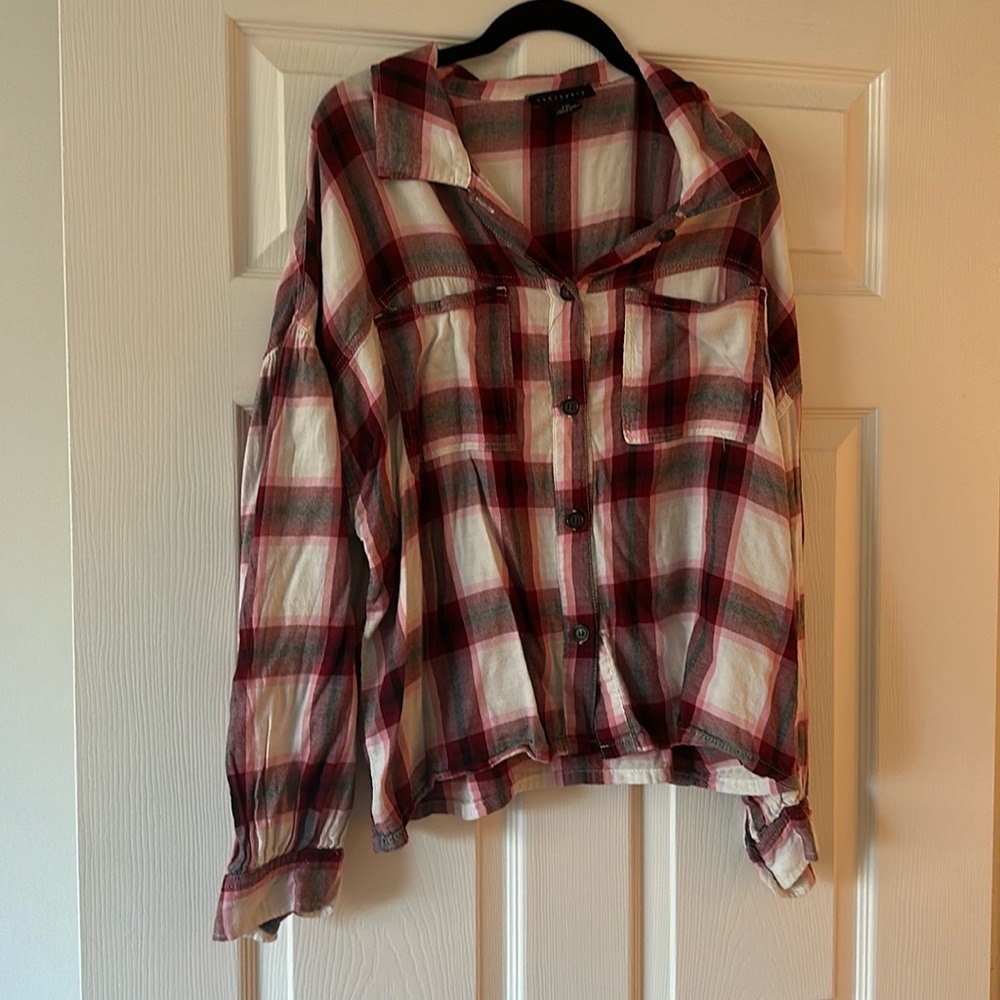 Sanctuary Plaid Shirt Size XXL